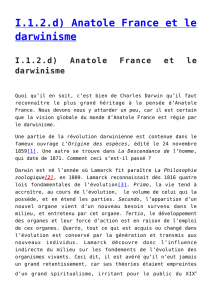 I.1.2.d) Anatole France et le darwinisme