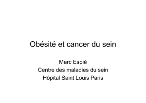 Obésité et cancer du sein - Centre des Maladies du Sein