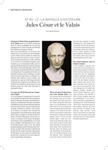 Jules César et le Valais - La Vie à Crans