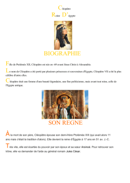 rencontre cleopatre cesar