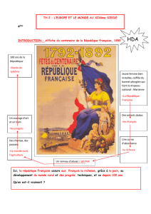 INTRODUCTION : Affiche du centenaire de la République française
