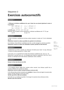 Exercices - Laurent Debize