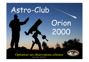 Optimiser ses observations célestes - Astro