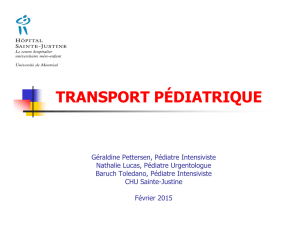 transport pédiatrique - CHU Sainte