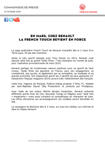 En mars, chez renault la French Touch revient en force