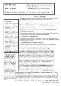 VIGI-PHARMA Bulletin d`informations pharmaceutiques Service