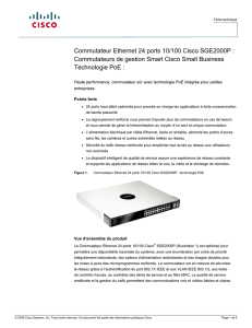 Cisco SGE2000P 24-Port Gigabit Switch: PoE (French)