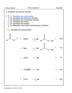 Acides carboxyliques et dérivés