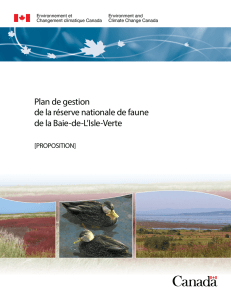 Plan de gestion de la Réserve nationale de faune de la Baie-de