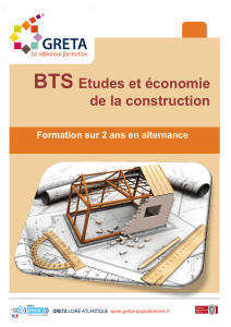 BTS Etudes et économie de la construction