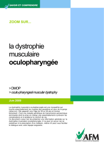 la dystrophie musculaire oculopharyngée - AFM