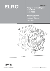 Pompes péristaltiques série M300 série T300 Notice d`utilisation et