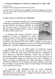 L`attaque des Allemands à La Porcherie à Loudéac (22) le 4 juillet