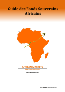 Guide des Fonds Souverains Africains