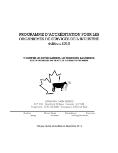 accreditation program for artificial insemination, embryo transfer and