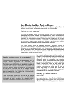 Les Myotonies Non Dystrophiques