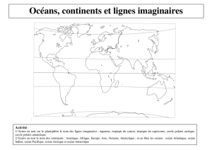 Océans, continents et lignes imaginaires