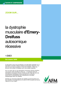 la dystrophie musculaire d`Emery- Dreifuss autosomique récessive