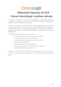 cancers bronchiques à petites cellules