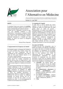 juin 2007 - Association pour l`Alternative en Médecine