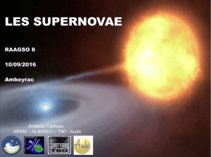 les supernovae