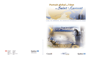 Portrait global de l`état du Saint-Laurent - Plan d`action Saint