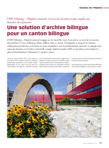 Une solution d`archive bilingue pour un canton bilingue