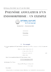 Polynôme annulateur d`un endomorphisme : un
