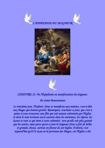 L`Epiphanie Saint Bonaventure - Saint Michel Prince des Anges