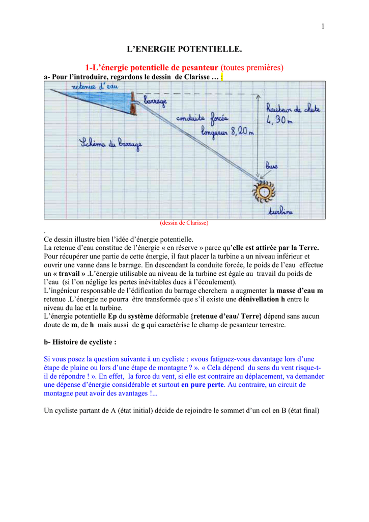 Energies Cin Tique Potentielle Et M Canique Me Physique