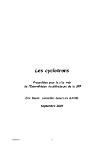 Le cyclotron - Société Française de Physique