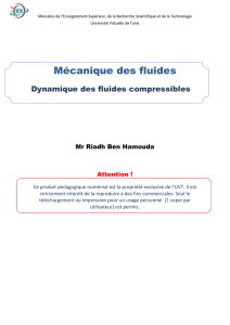 1. Fluide compressible - Université Virtuelle de Tunis