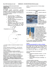 Exercice II Station spatiale ISS (6,5 points)