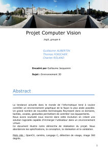 Projet Computer Vision Ing5, groupe 6 Guillaume AUBERTIN