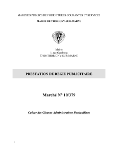 cahier des clauses administratives particulieres