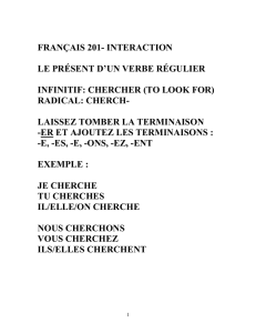 FRANCAIS 201- INTERACTION