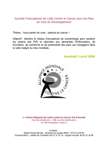 Journée Francophone de Lutte Contre le Cancer