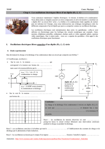 3) Remarque : entretien des oscillations du circuit (RT, L, C)