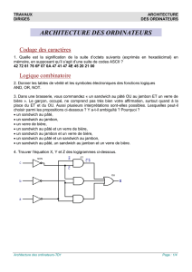 Planche TD1 - Page du cours d`architecture des ordinateurs