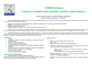 L`ASNAV propose « Vision et évaluation des capacités visuelles, p