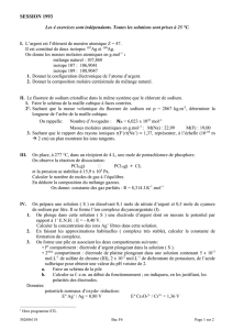 Chimie générale 1993 - Académie de Nancy-Metz