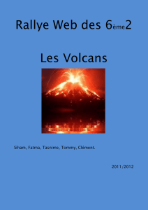 La naissance d`un volcan