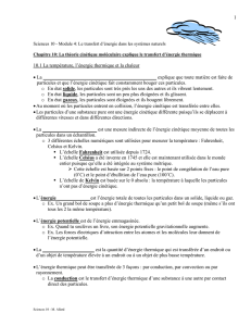 Sciences 10 Ch 10 - Notes eleves