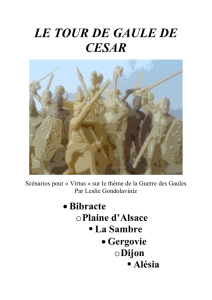 Le tour de Gaule de César