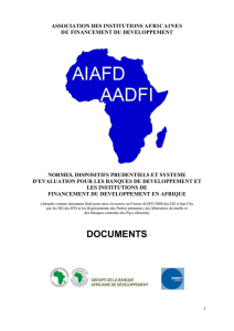Normes et Dispositifs Prudentiels de l`AIAFD pour les IFD
