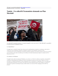 Tunisie : Un collectif d`économistes demande un Plan