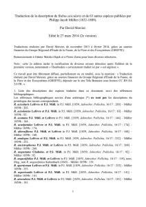 Traduction de la description de Rubus acicularis et de 63 autres