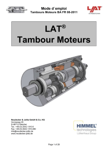 Document de mise en route LAT Tambour moteur