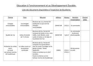 Education à l`environnement et au Développement Durable. Liste