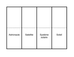 Astronaute Satellite Système solaire Soleil Planète Astéroïde Corps